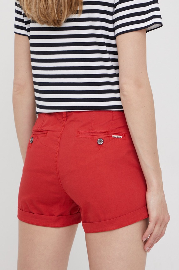 Odzież Pepe Jeans szorty bawełniane BALBOA SHORT PL800994YF2.264 czerwony