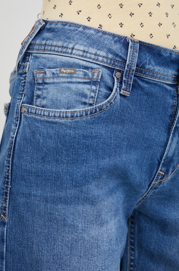 Pepe Jeans szorty jeansowe POPPY granatowy PL801000HG9.000