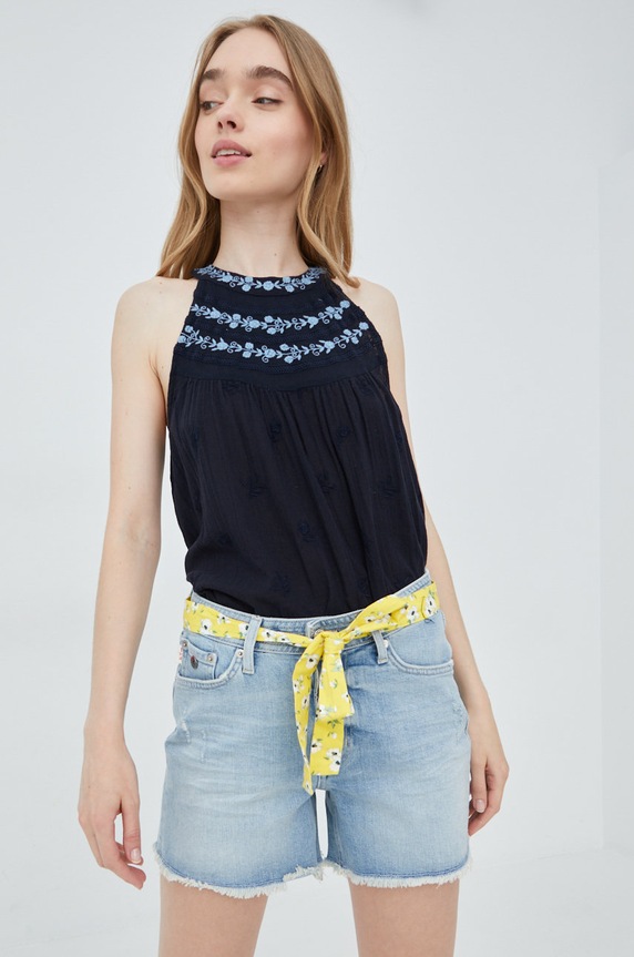 Superdry τζιν σορτς W7110290A.O3O μπλε SS22