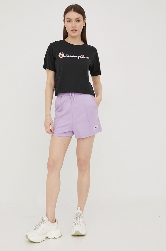 Σορτς Fila FAW0023 μωβ SS22