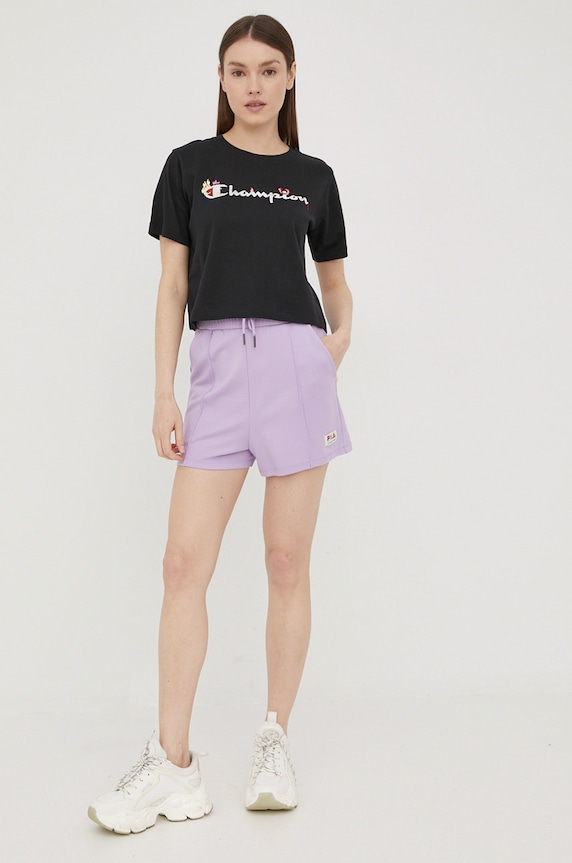 Σορτς Fila FAW0023 μωβ SS22