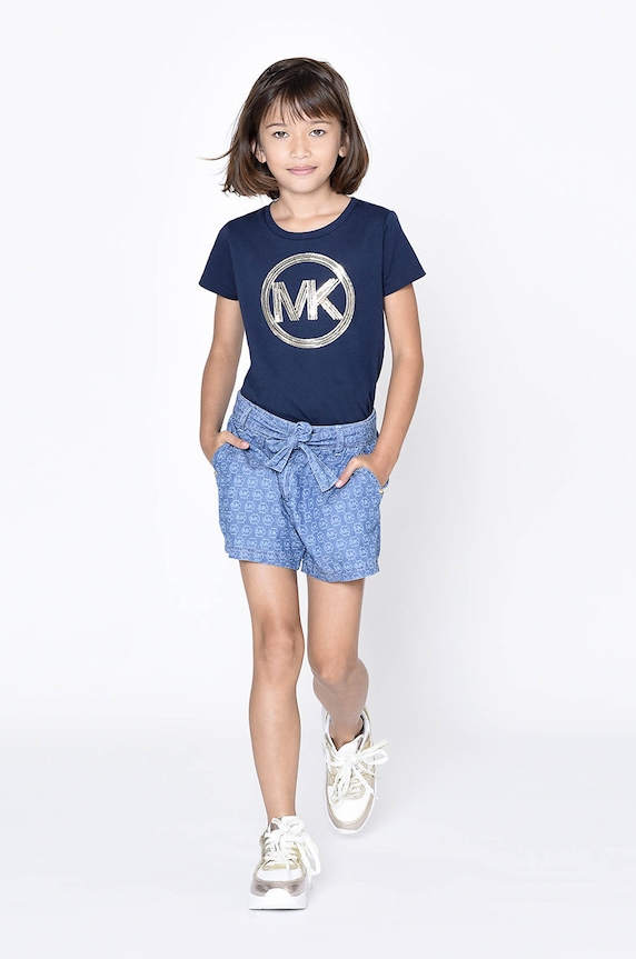 Dětské bavlněné šortky Michael Kors bavlna modrá R14110.156