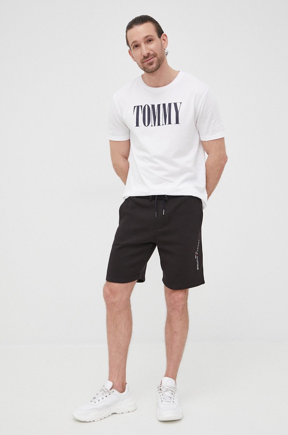 Tommy Hilfiger rövidnadrág MW0MW22198.PPYY fekete SS23