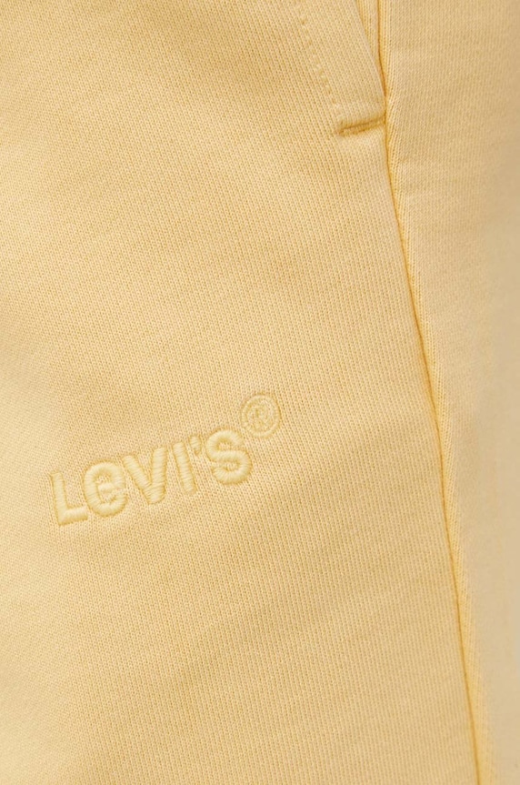 Bavlnené šortky Levi's žltá A1062.0012