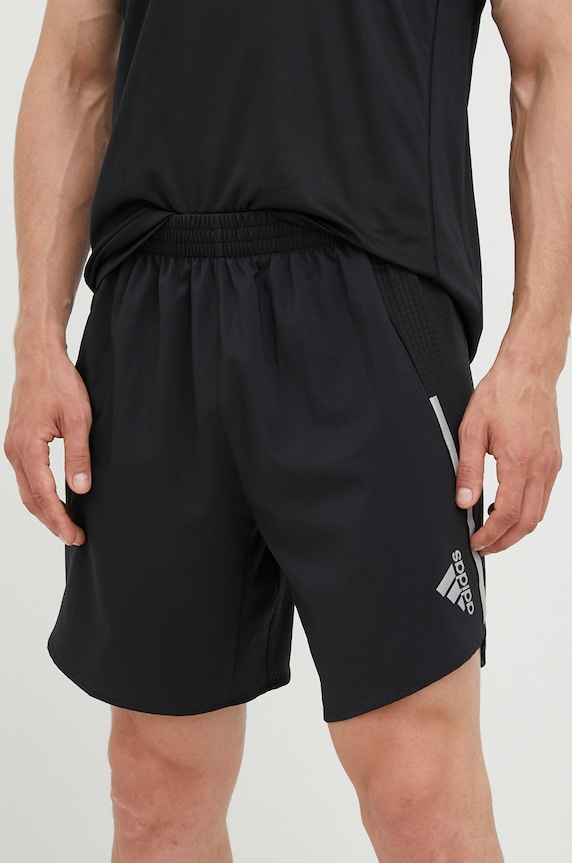 adidas Performance szorty do biegania Designed 4 Running tkanina czarny H58578