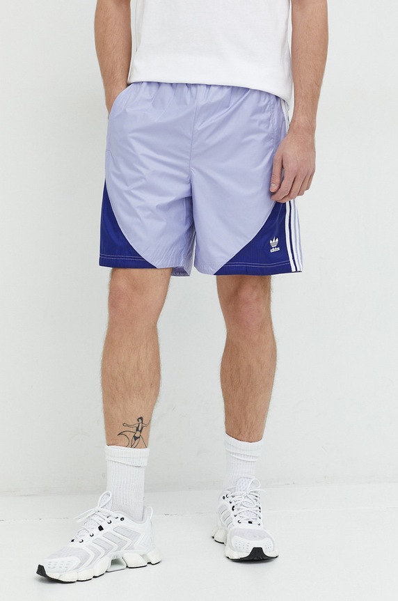 Adidas Originals pantaloni scurti cu modele violet HC2099