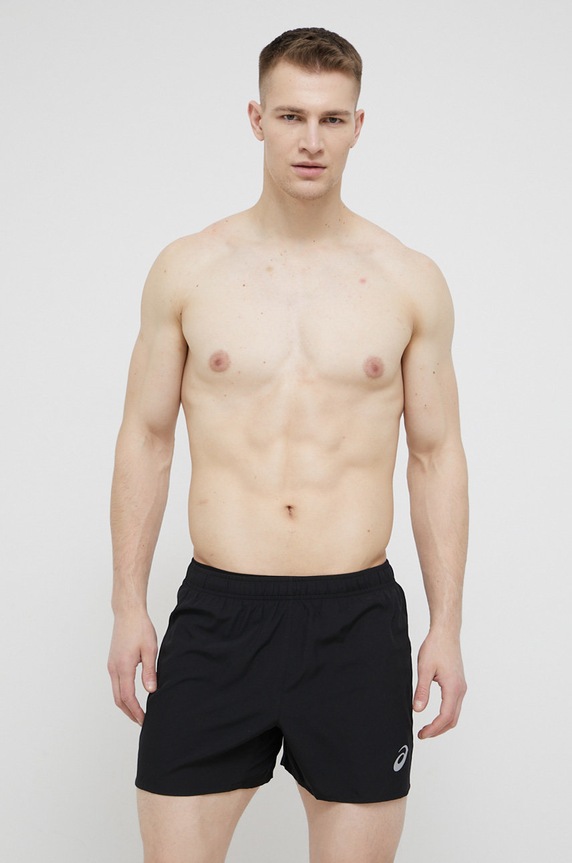 Kratke hlače za trčanje Asics bez uzorka crna 2011C336.001