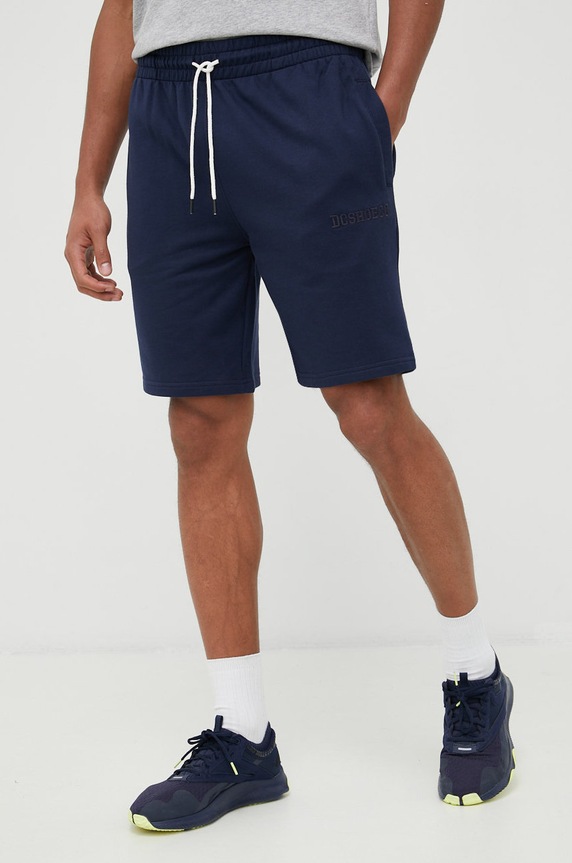 DC szorty dzianina granatowy ADYFB03056