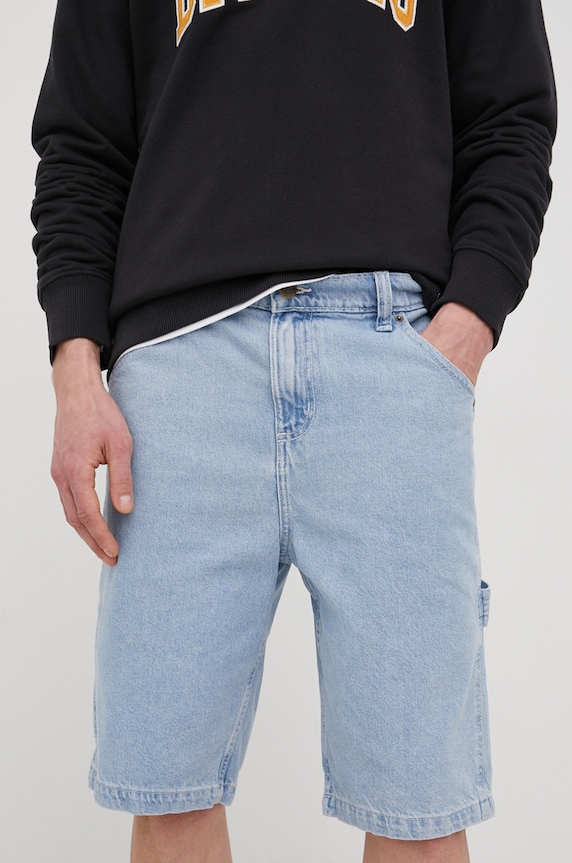Dickies szorty jeansowe bawełna niebieski DK0A4XCKC15