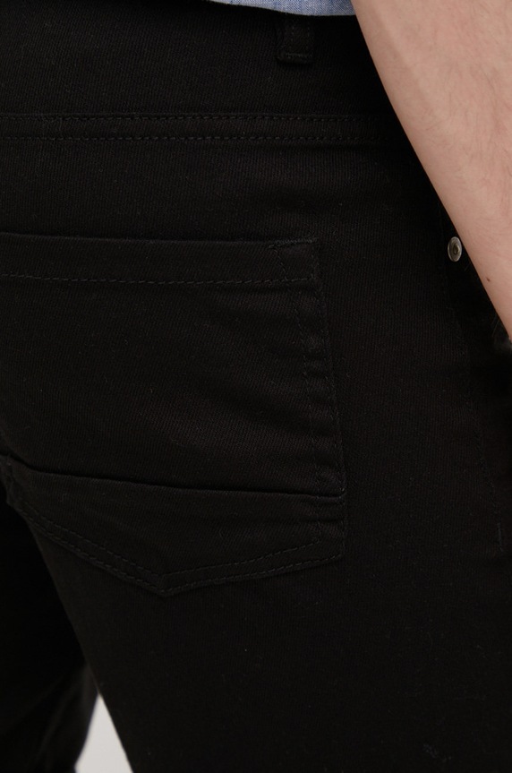 Brave Soul szorty jeansowe czarny MSRT.SIMONBLK.BLA