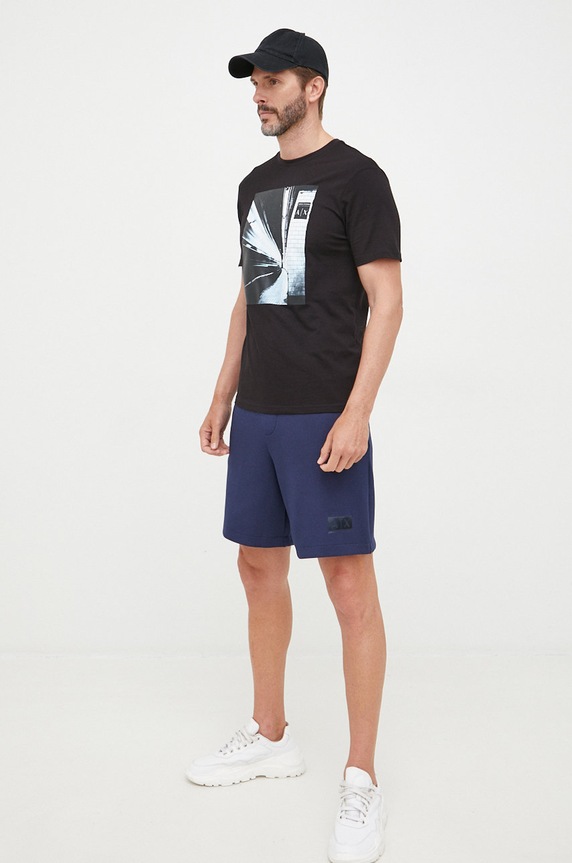 Armani Exchange szorty 3LZSHC.ZJZDZ 3LZSHC.ZJZDZ granatowy SS22