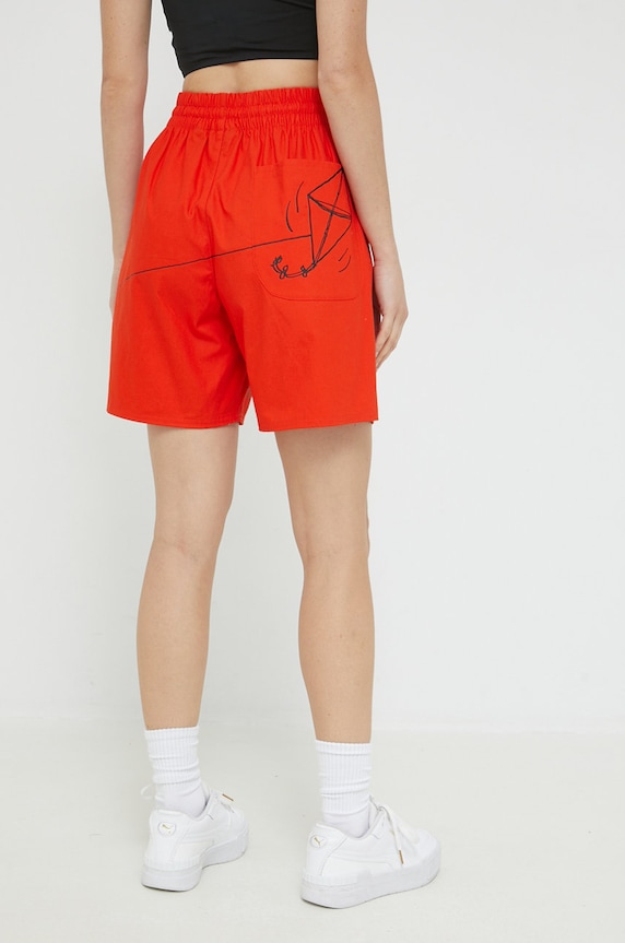 Bavlněné šortky Converse červená 10024377.A01