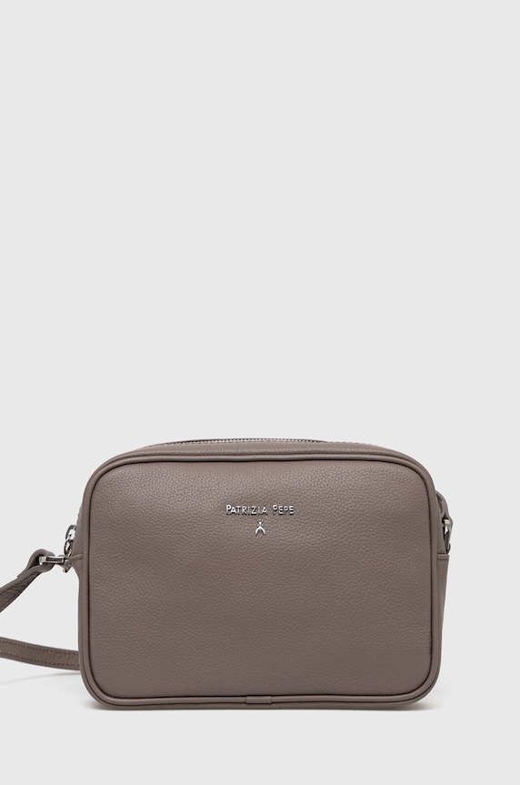 Patrizia Pepe poseta de piele uni gri CB8985.L001