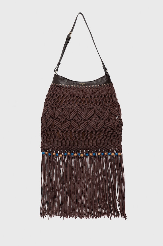 Torba Patrizia Pepe odgovara formatu A4 smeđa 2B0004.K029