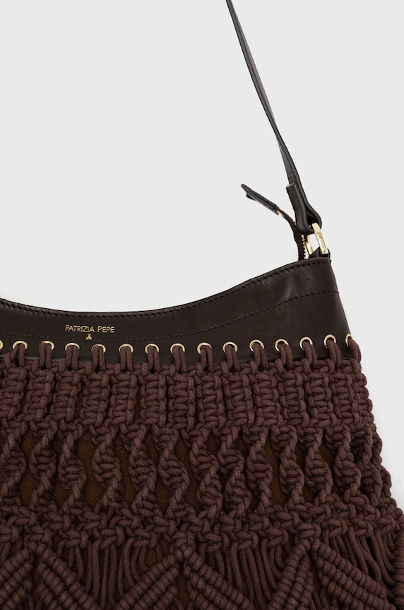 Torba Patrizia Pepe smeđa 2B0004.K029