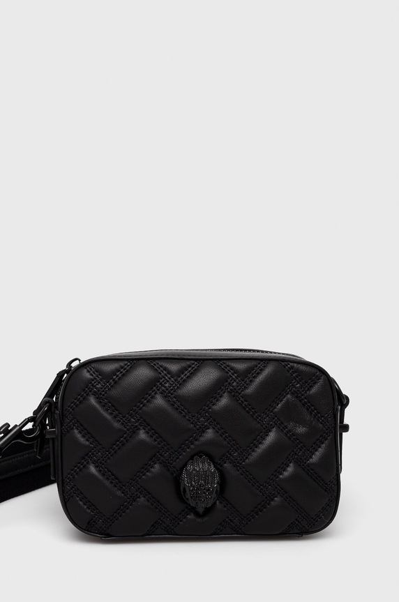 Kurt Geiger London borsa a mano in pelle pelle fiore nero 8894900109