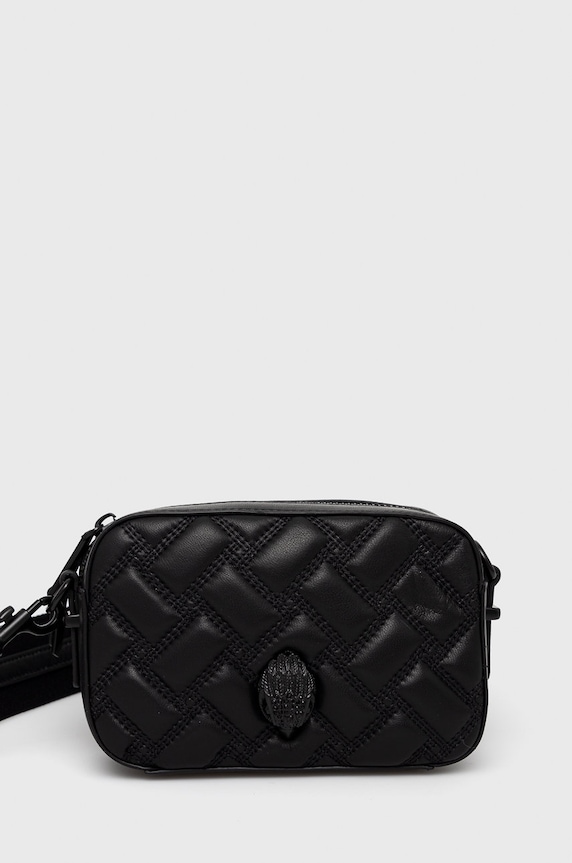 Kurt Geiger London borsa a mano in pelle pelle fiore nero 8894900109