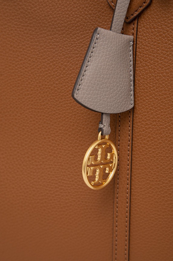 Tory Burch torebka skórzana PERRY brązowy 81932.905