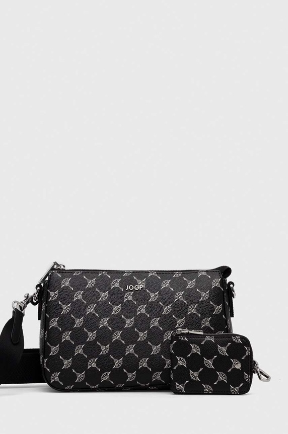 Torba Joop! Cortina Jasmina imitacija zrnate kože crna 4140006167