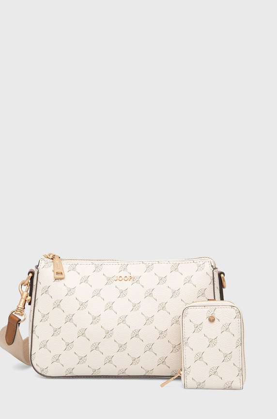 Torba Joop! Cortina Jasmina imitacija zrnate kože bež 4140006167
