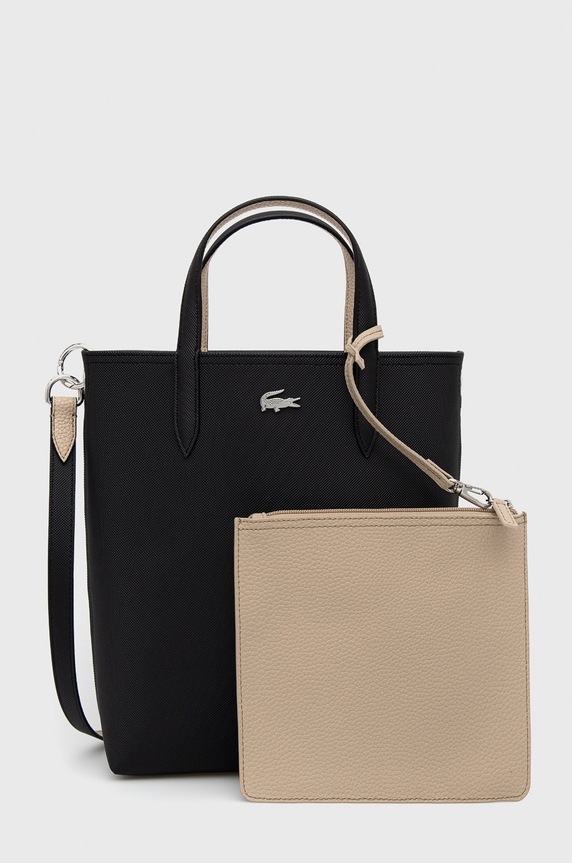 Lacoste borsa bilaterale semplice beige NF2991AA