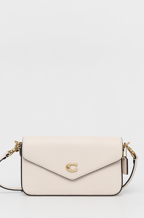 Coach torebka skórzana C8439 Wyn Crossbody skóra licowa beżowy C8439
