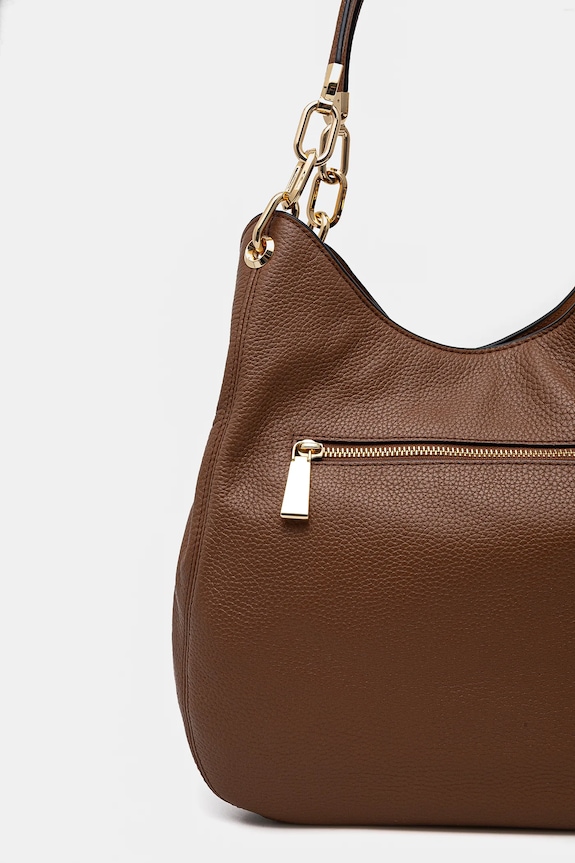 Accesorii MICHAEL Michael Kors poseta de piele 30T9G0LE3L maro