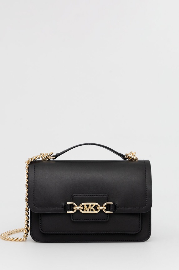 Τσάντα MICHAEL Michael Kors λείο δέρμα μαύρο 30S2G7HL3L