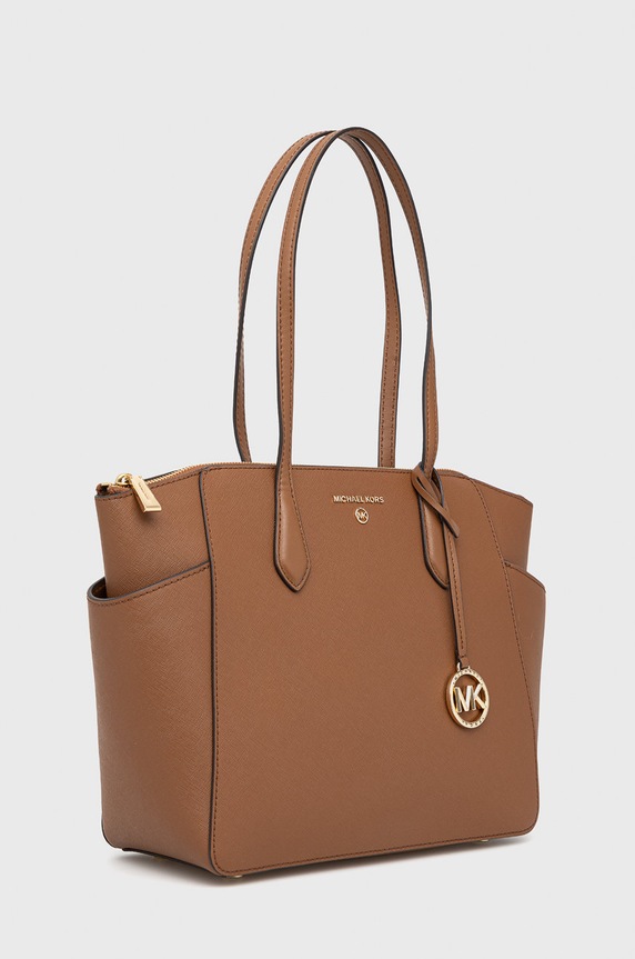 MICHAEL Michael Kors borsa a mano in pelle 30S2G6AT2L marrone SS25