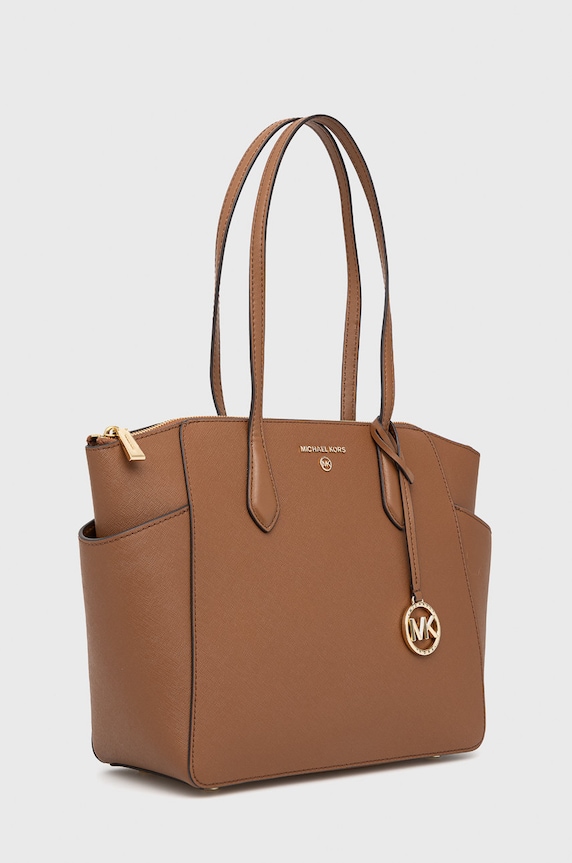 MICHAEL Michael Kors borsa a mano in pelle 30S2G6AT2L marrone SS25