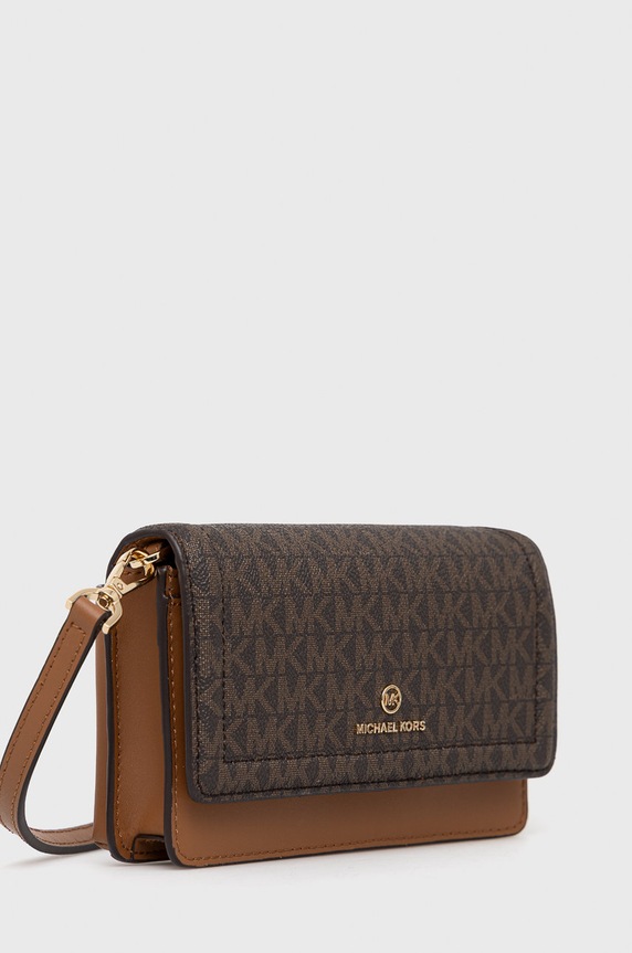 Δερμάτινη τσάντα MICHAEL Michael Kors 32S1GT9C2B καφέ SS22