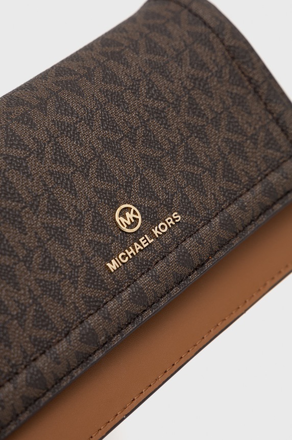 Αξεσουάρ Δερμάτινη τσάντα MICHAEL Michael Kors 32S1GT9C2B καφέ