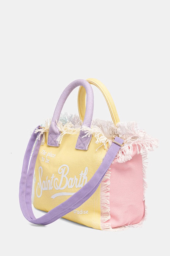 MC2 Saint Barth torebka tote damska bawełniana fioletowy COL0001