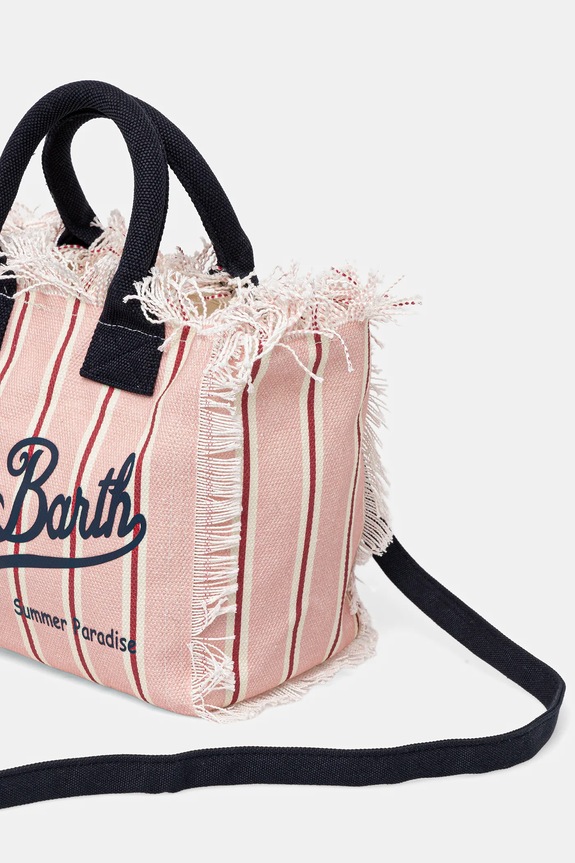 Accesorii MC2 Saint Barth geantă tote pentru femei, din bumbac COL0001 roz