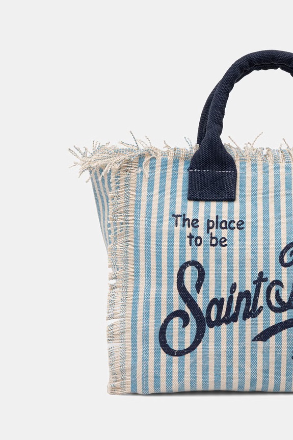 Аксессуары MC2 Saint Barth сумка tote для женщин хлопок COL0001 голубой