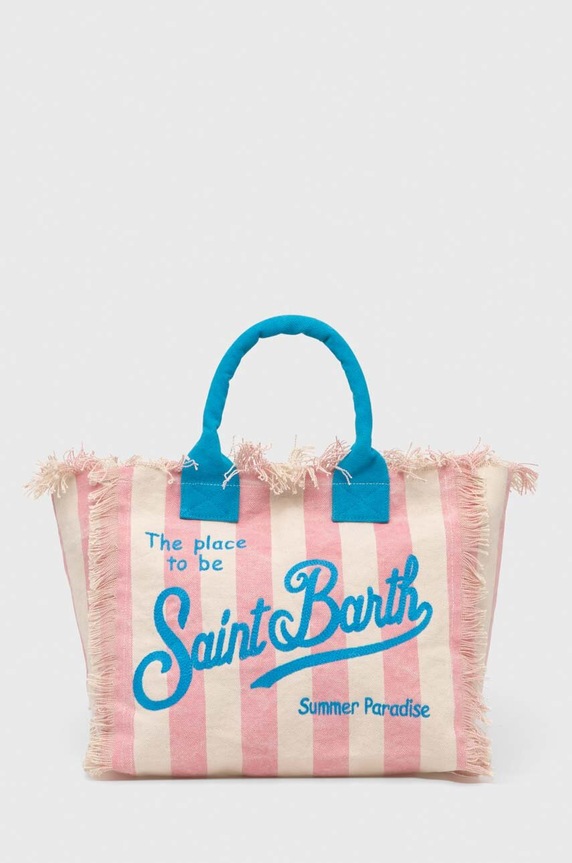 MC2 Saint Barth torebka tote damska mieści A4 różowy VANI001