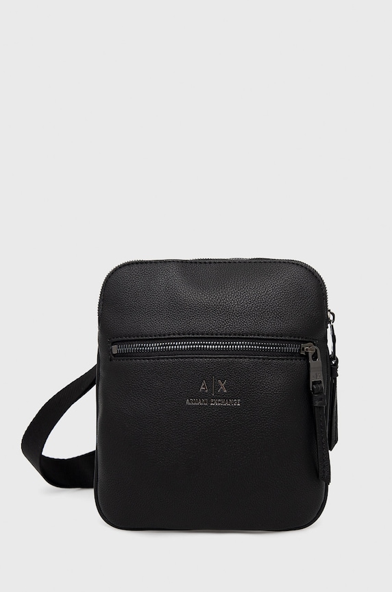 Armani Exchange saszetka nie mieści A4 czarny 952391.CC830