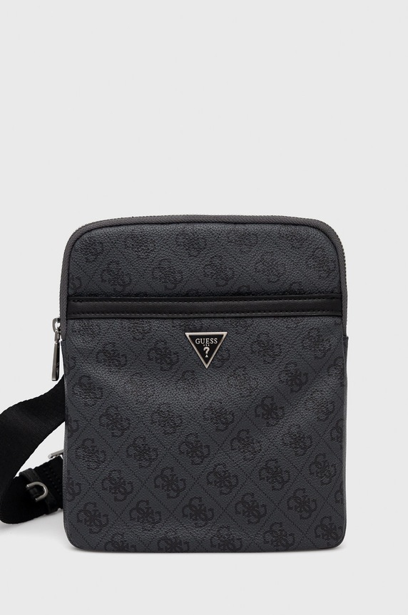 Σακίδιο Guess απομίμηση λείου δέρματος μαύρο HMEVZL.P2223