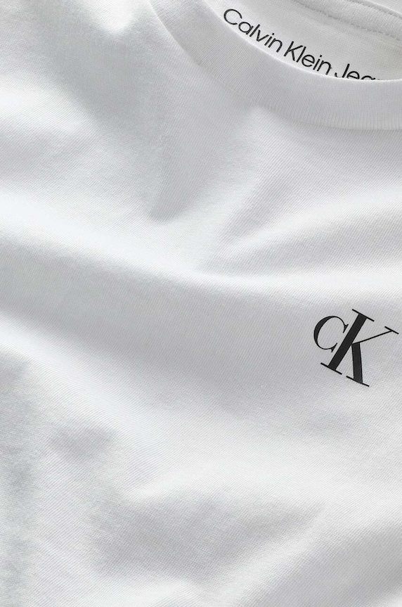 Chłopiec Calvin Klein Jeans T-shirt bawełniany dziecięcy (2-pack) IB0IB01093.PPYY IB0IB01093.PPYY szary