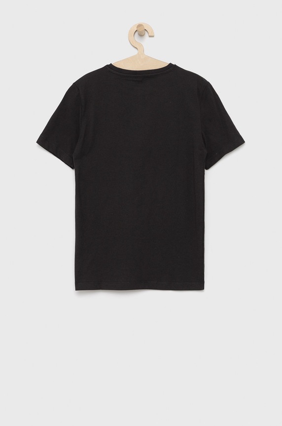 Calvin Klein Jeans gyerek pamut póló fekete IB0IB01093.PPYY