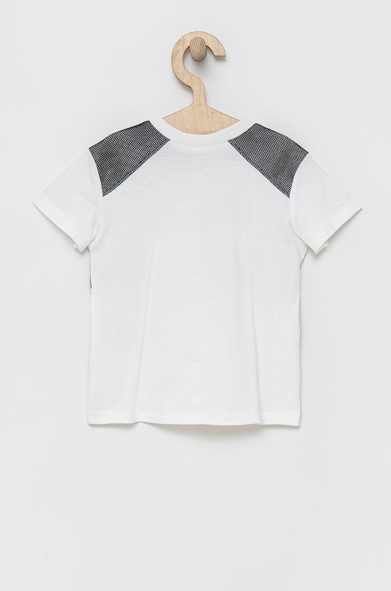 Dětské bavlněné tričko United Colors of Benetton 3096G100Q.P bílá SS22