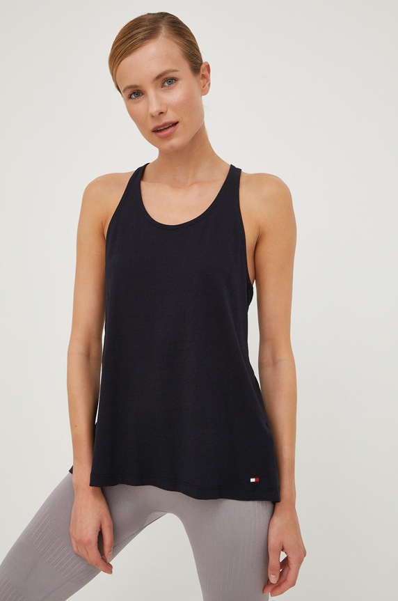 Odjeća Top Tommy Hilfiger UW0UW03472.PPYY mornarsko plava