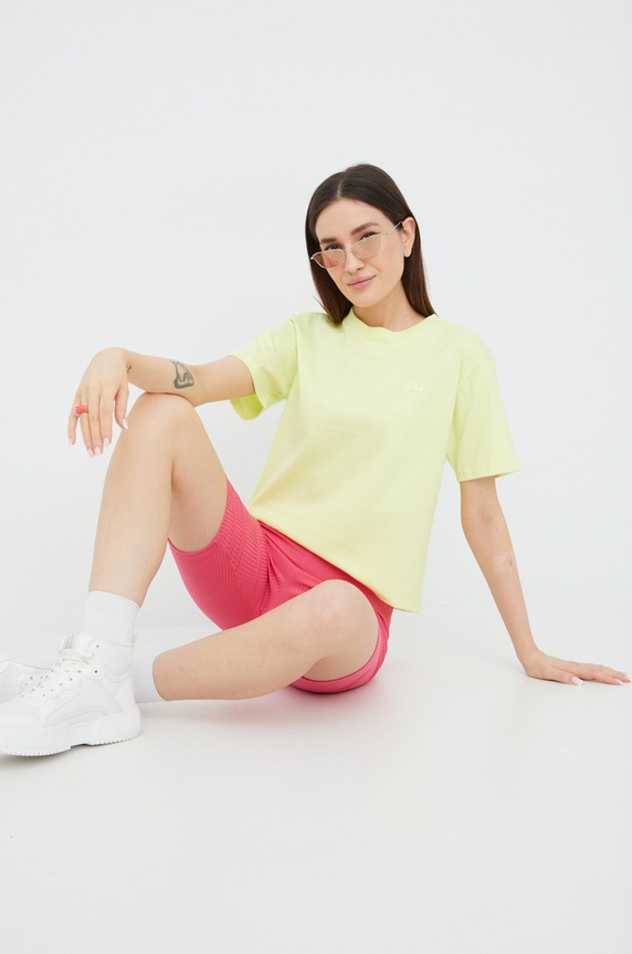 adidas Originals pamut póló Trefoil Moments HE6891 pamut zöld HE6891