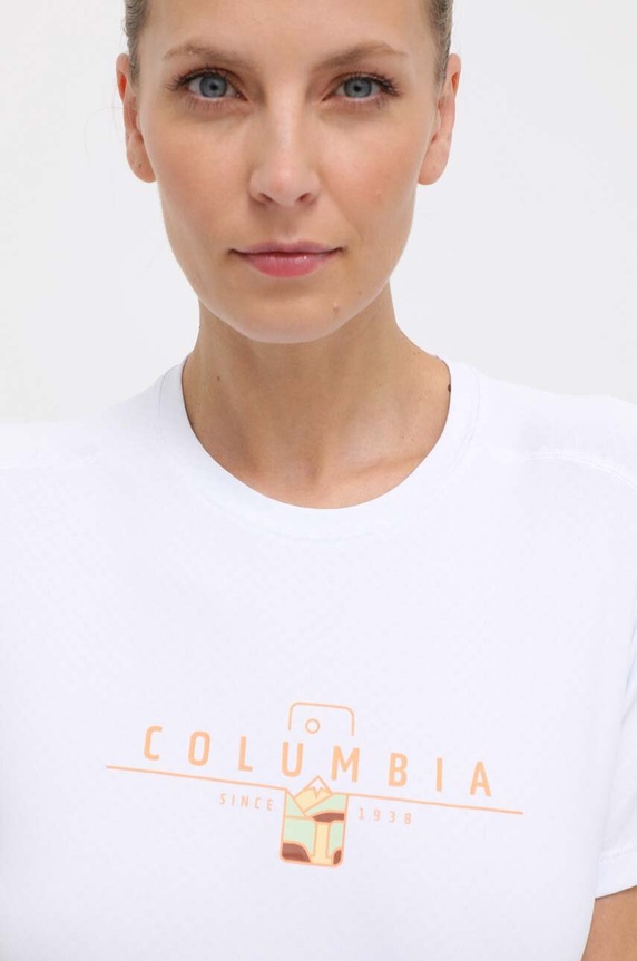 Columbia tricou sport Zero Rules Graphic alb 1991583