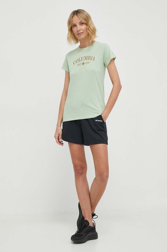 Columbia t-shirt Trek 1992134 zöld SS24