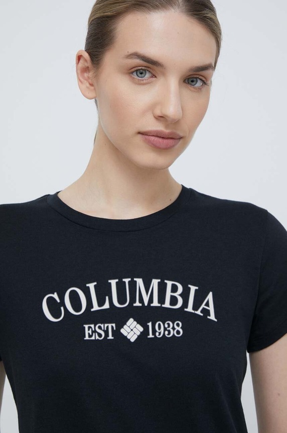 Columbia t-shirt Trek 1992134 fekete SS24