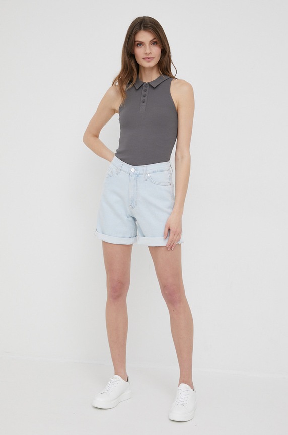Dr. Denim top 2221103B3.B35 szary SS22