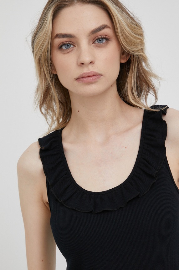 Top Pepe Jeans Dorina N černá PL505062.999