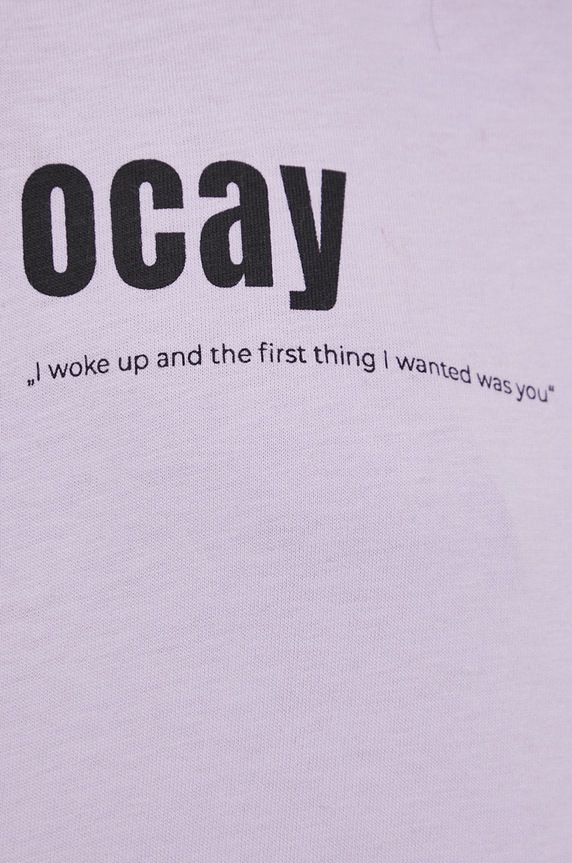 OCAY T-shirt bawełniany 221210320521.521 fioletowy