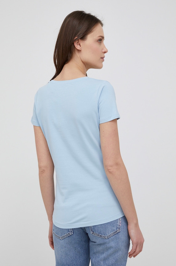 Oblečenie Tričko Pepe Jeans New Virginia Ss N PL505202.516 modrá